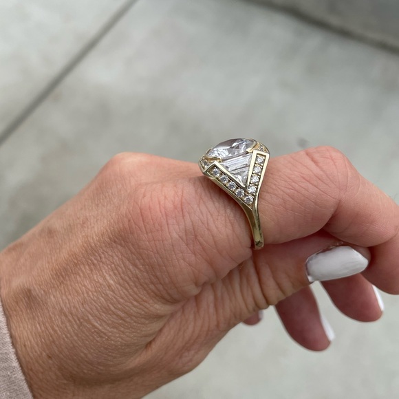 14k Gold Plated Designer Ring - Picture 3 of 6